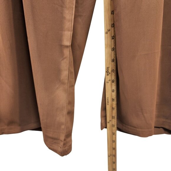 Wide-Leg Brown Womens Dress Pants Size 2XL - Picture 9 of 9